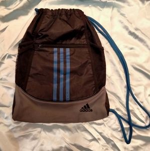 Adidas soft drawstring backpack workout pack bag